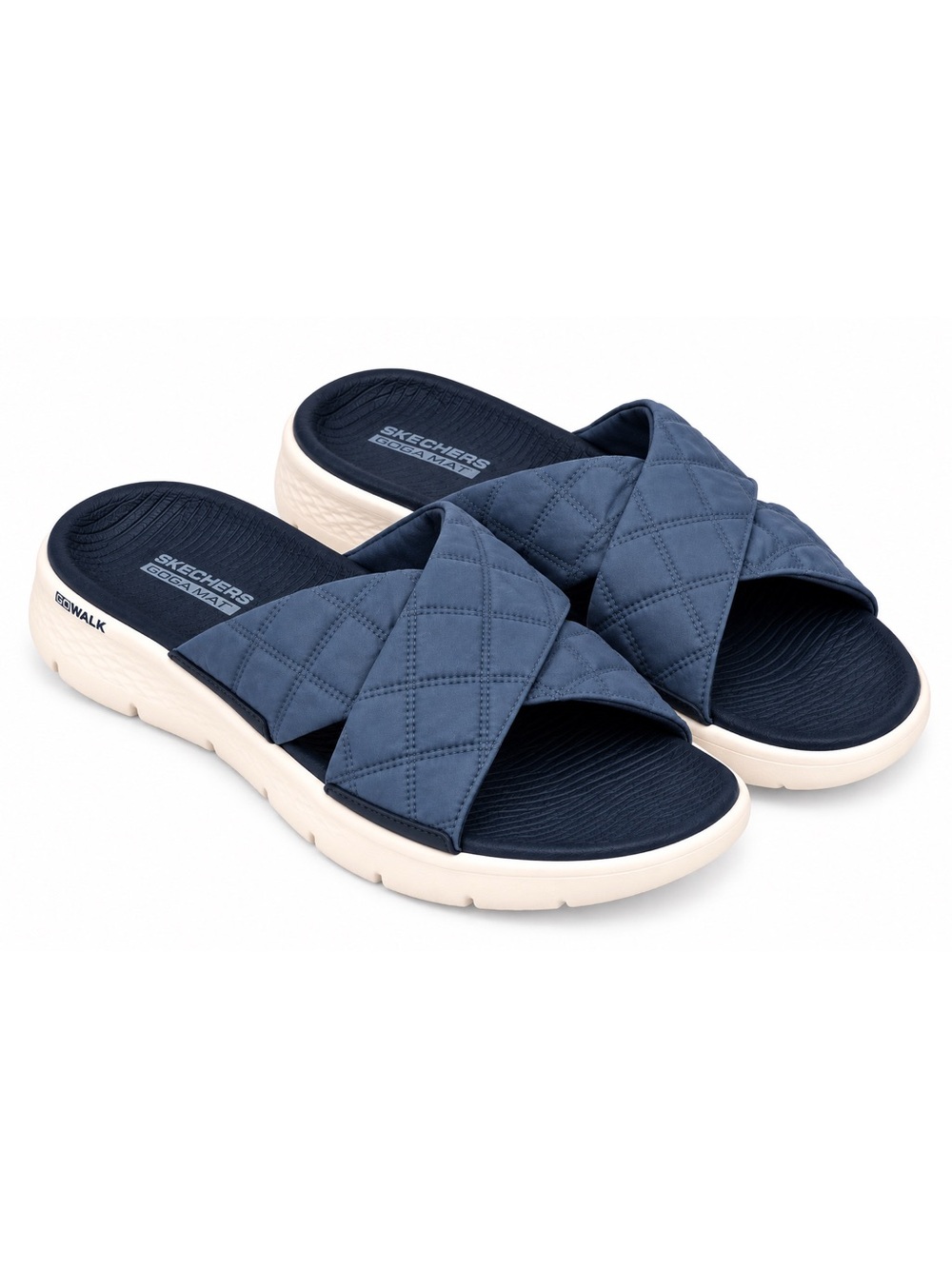 Skechers GO WALK Flex Cozy Fit Gracie Navy Sandals Women’s 7
